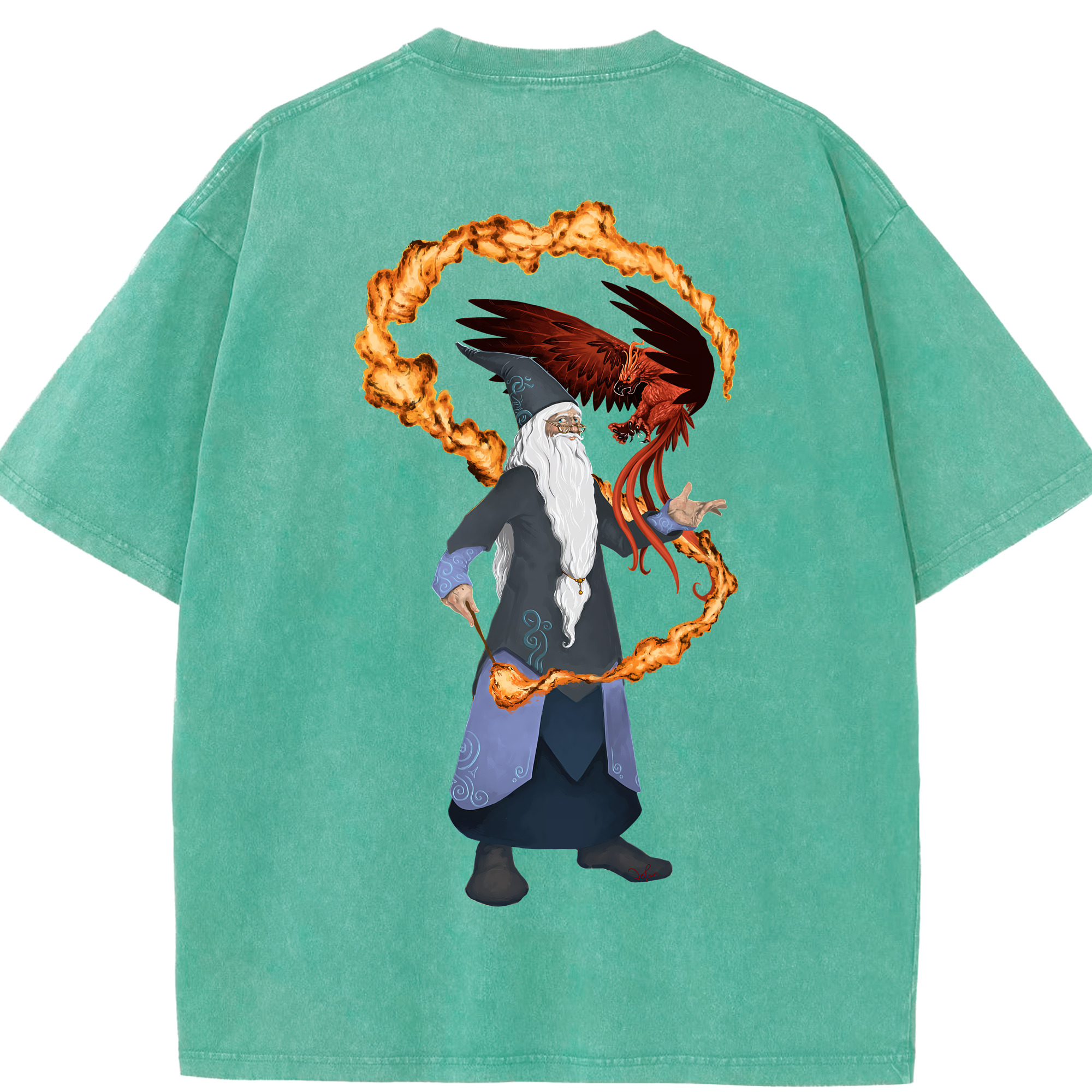 （画像用） Harry Potter ハリー・ポッターシリーズ 綿100% ヴィンテージ風 半袖Tシャツ（背面プリント）